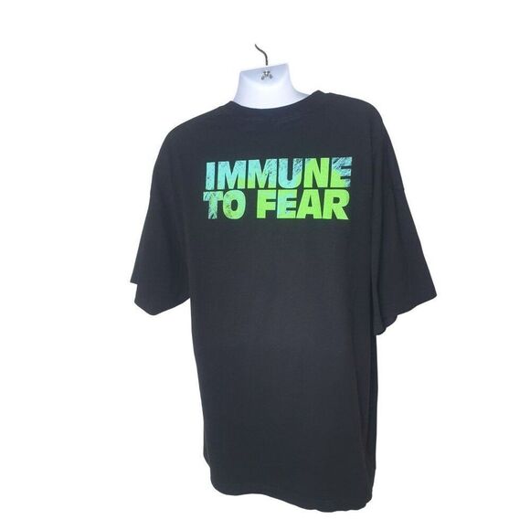 WWE Jeff Hardy Immune To Fear 3X Black Graphic T-Shirt  Mens Stylish & Bold Desi - Picture 3 of 5